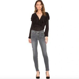 McGuire Denim Newton Distressed Low‎ Rise Winter Skinny Jeans in Augustine